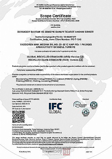  | Our Quality Certificates | HEB Parasol, Gazebo, Flag